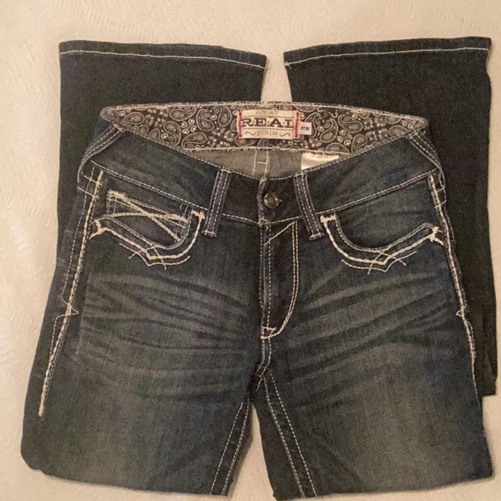 Ariat R.E.A.L. Mid Rise Entwined boot cut jeans